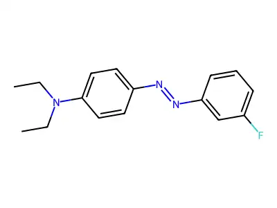 4-(Diethylamino)-3'-fluoroazobenzene structure