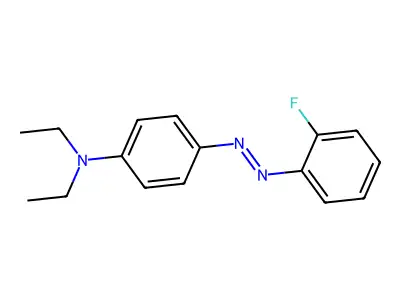 N,N-Diethyl-4-((2-fluorophenyl)diazenyl)aniline structure