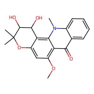 Cis-1,2-dihydro-1,2-dihydroxyacronycine structure