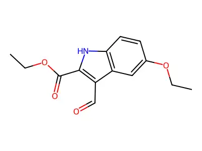 Ethyl 5-ethoxy-3-formyl-1H-indole-2-carboxylate structure