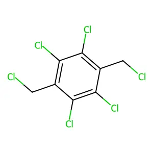 Alpha,alpha',2,3,5,6-hexachloro-4-xylene structure