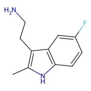 5-Fluoro-2-methyl-1H-indole-3-ethanamine structure
