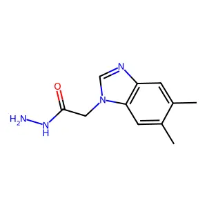 2-(5,6-dimethyl-1H-benzimidazol-1-yl)acetohydrazide structure
