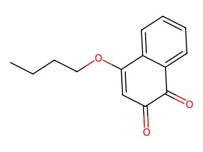 Q218 4-Butoxy-1,2-naphthoquinone structure