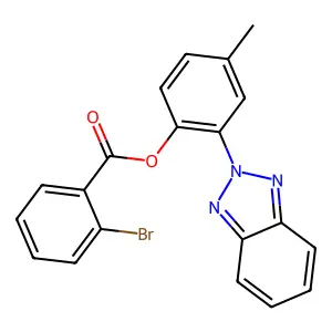 [2-(Benzotriazol-2-yl)-4-methylphenyl] 2-bromobenzoate structure