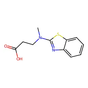 3-(Benzo[d]thiazol-2-yl(methyl)amino)propanoic acid structure