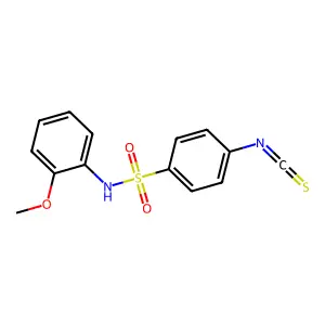 4-isothiocyanato-N-(2-methoxyphenyl)benzenesulfonamide structure
