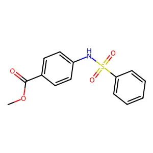 Methyl 4-benzenesulfonamidobenzoate structure