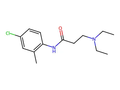 N-(4-chloro-2-methylphenyl)-3-(diethylamino)propanamide structure