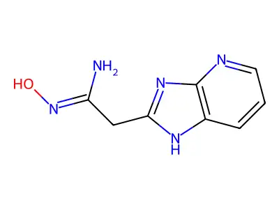N'-hydroxy-2-{3H-imidazo[4,5-b]pyridin-2-yl}ethanimidamide structure