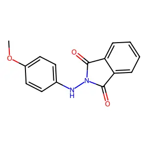 1H-Isoindole-1,3(2H)-dione, 2-[(4-methoxyphenyl)amino]- structure