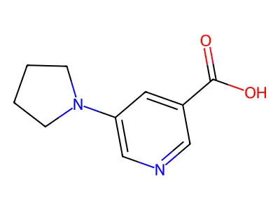 5-(Pyrrolidin-1-yl)nicotinic acid structure