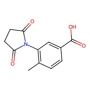 3-(2,5-Dioxopyrrolidin-1-yl)-4-methylbenzoic acid structure