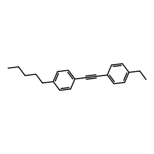 1-Ethyl-4-[2-(4-pentylphenyl)ethynyl]benzene structure