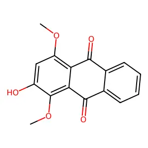 1,4-Dimethoxy-2-hydroxyanthraquinone structure