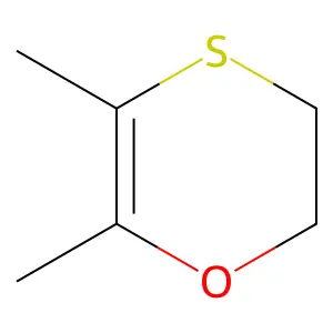 5,6-Dimethyl-2,3-dihydro-1,4-oxathiine structure
