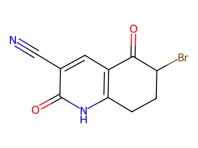 6-Bromo-2,5-dioxo-1,2,5,6,7,8-hexahydroquinoline-3-carbonitrile structure