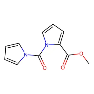 1H-Pyrrole-2-carboxylic acid, 1-(1H-pyrrol-1-ylcarbonyl)-, methyl ester structure