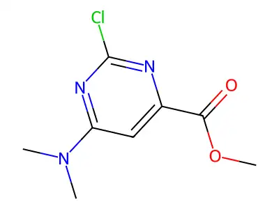 Methyl 2-chloro-6-(dimethylamino)-4-pyrimidinecarboxylate structure
