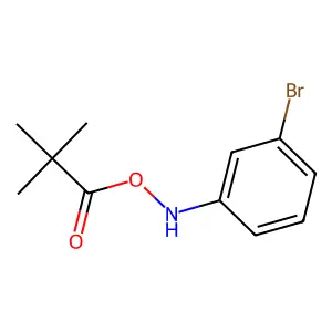 Benzenamine, 3-bromo-N-(2,2-dimethyl-1-oxopropoxy)- structure
