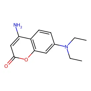 4-Amino-7-diethylamino-chromen-2-one structure