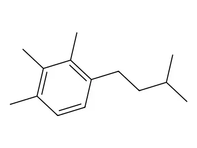1,2,3-Trimethyl-4-(3-methylbutyl)benzene structure