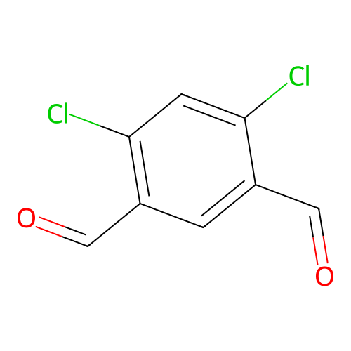 4,6-Dichlorobenzene-1,3-dicarbaldehyde structure