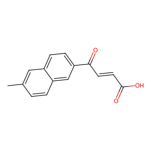 4-(6-Methylnapthalen-2-yl)-4-oxobut-2-enoc acid structure