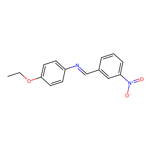 4-ethoxy-N-[(E)-(3-nitrophenyl)methylidene]aniline structure