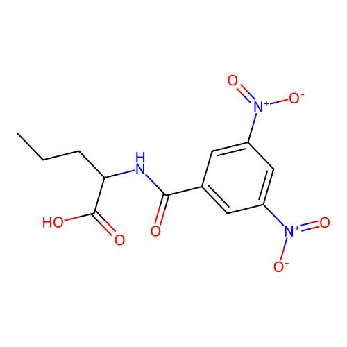 2-[(3,5-Dinitrobenzoyl)amino]pentanoic acid structure