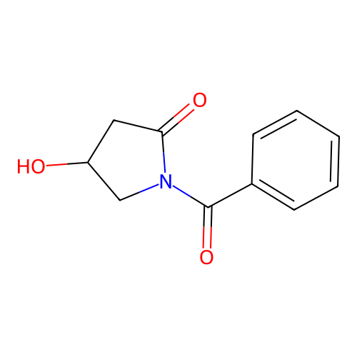 1-Benzoyl-4-hydroxypyrrolidin-2-one structure