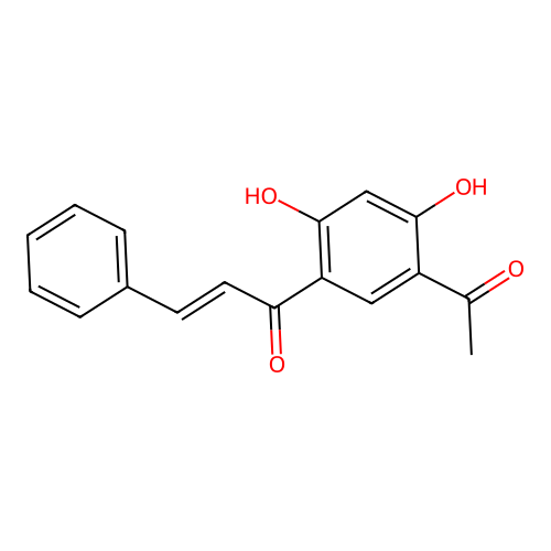 2-Propen-1-one, 1-(5-acetyl-2,4-dihydroxyphenyl)-3-phenyl- structure