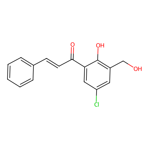 2-Propen-1-one, 1-(5-chloro-2-hydroxy-3-(hydroxymethyl)phenyl)-3-phenyl- structure
