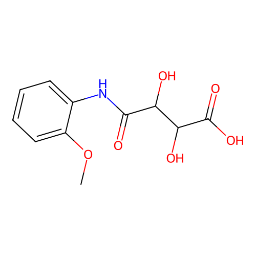 (2R,3R)-2,3-Dihydroxy-3-[(2-methoxyphenyl)-carbamoyl]propanoic acid structure