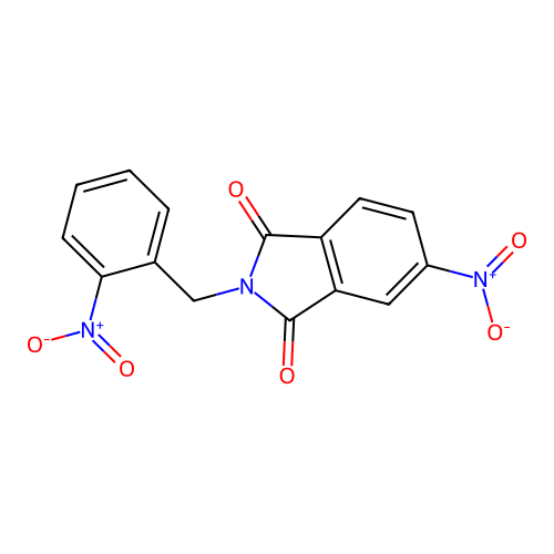 5-Nitro-2-[(2-nitrophenyl)methyl]isoindole-1,3-dione structure