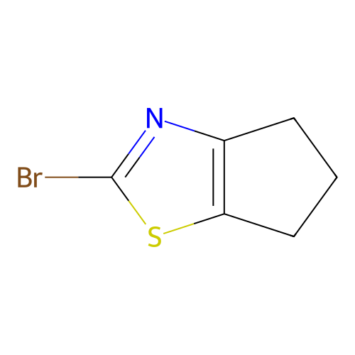 2-bromo-4H,5H,6H-cyclopenta[d][1,3]thiazole structure