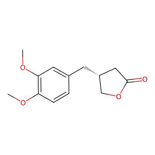 Benzylbutyrolactone lignan structure