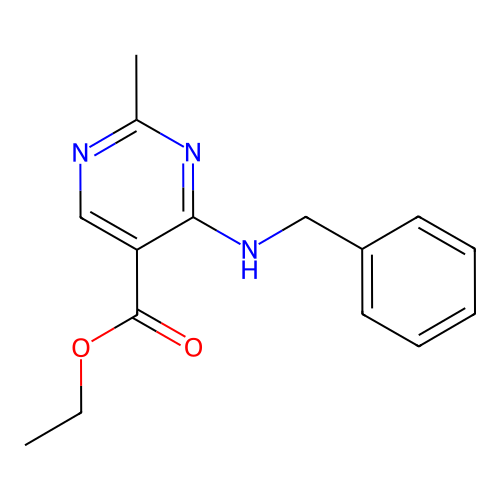 Ethyl 4-(benzylamino)-2-methylpyrimidine-5-carboxylate structure