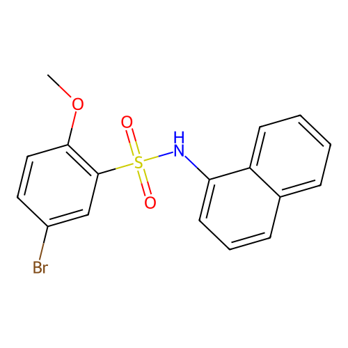 [(5-Bromo-2-methoxyphenyl)sulfonyl]naphthylamine structure