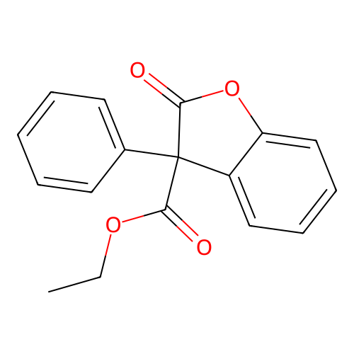 3-Benzofurancarboxylic acid, 2,3-dihydro-2-oxo-3-phenyl-, ethyl ester structure