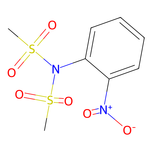 Nitrobenzene2nnbismethylsulfonyl structure