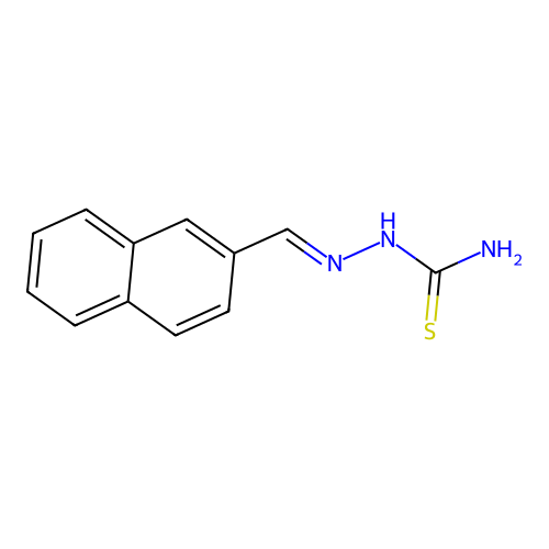 2-Naphthaldehyde thiosemicarbazone structure
