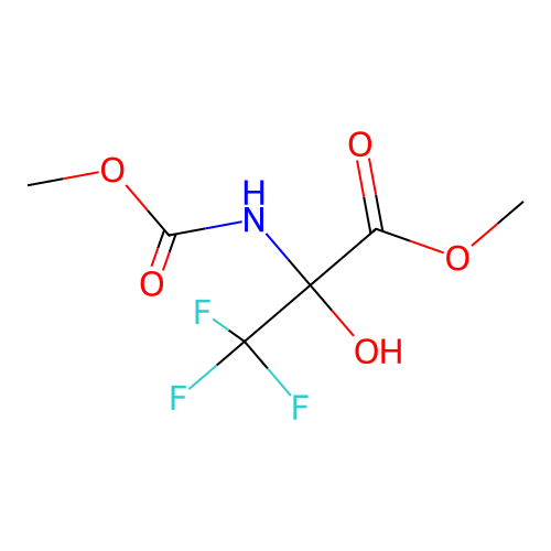 methyl 3,3,3-trifluoro-2-hydroxy-N-(methoxycarbonyl)alaninate structure