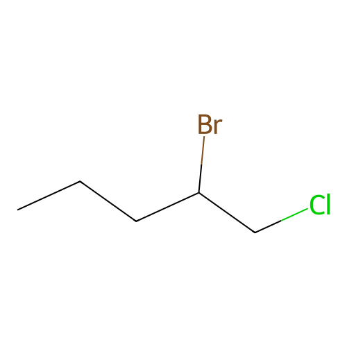 2-Bromo-1-chloro pentane structure