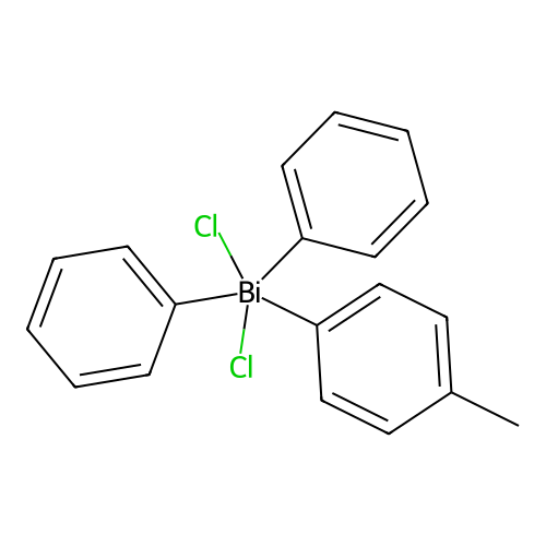Dichloro(4-methylphenyl)diphenyl-lambda~5~-bismuthane structure