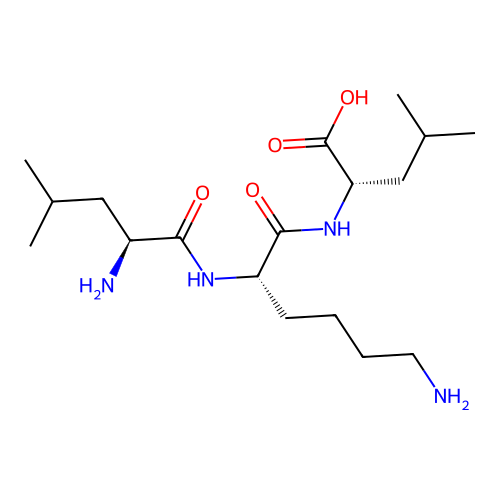 H-Leu-Lys-Leu-OH structure