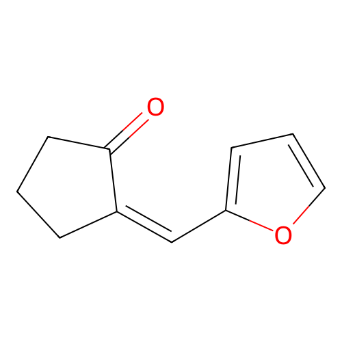 (2Z)-2-(furan-2-ylmethylidene)cyclopentanone structure