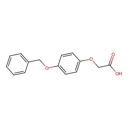 (4-(Phenylmethoxy)phenoxy)acetic acid structure