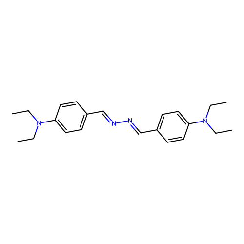 4-(Diethylamino)benzaldehyde ((4-(diethylamino)phenyl)methylene)hydrazone structure