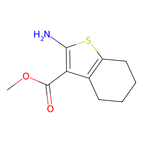 Methyl 2-amino-4,5,6,7-tetrahydro-1-benzothiophene-3-carboxylate structure